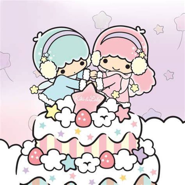 Little Twin Stars, Sanrio, Twins, Hello Kitty, Wallpaper, Painting