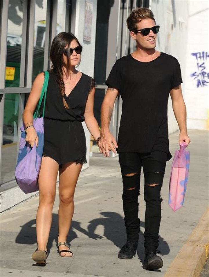 Lucy Hale & Her Boyfriend Shopping in Beverly Hills September 2014