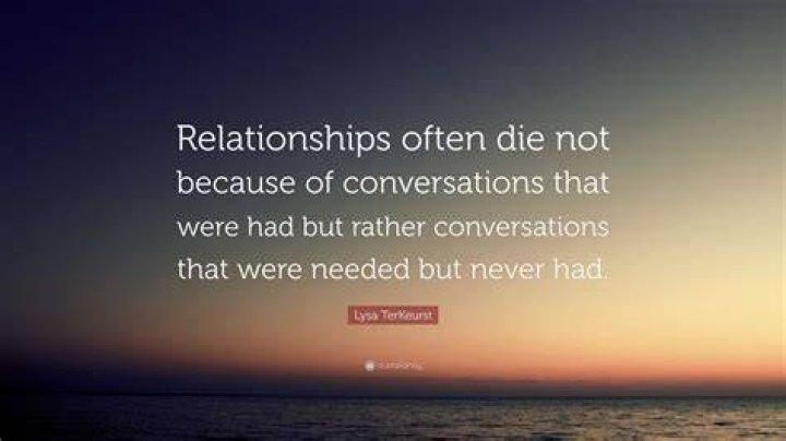 Lysa TerKeurst Quote &ldquo;Relationships often die not because of