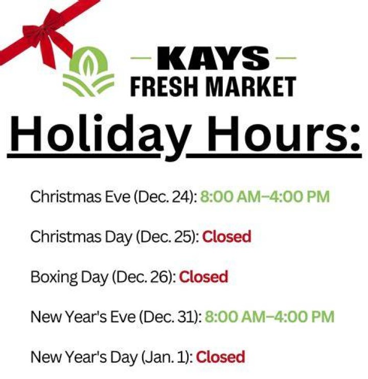 Marianos Fresh Market Holiday Hours Open & Close |