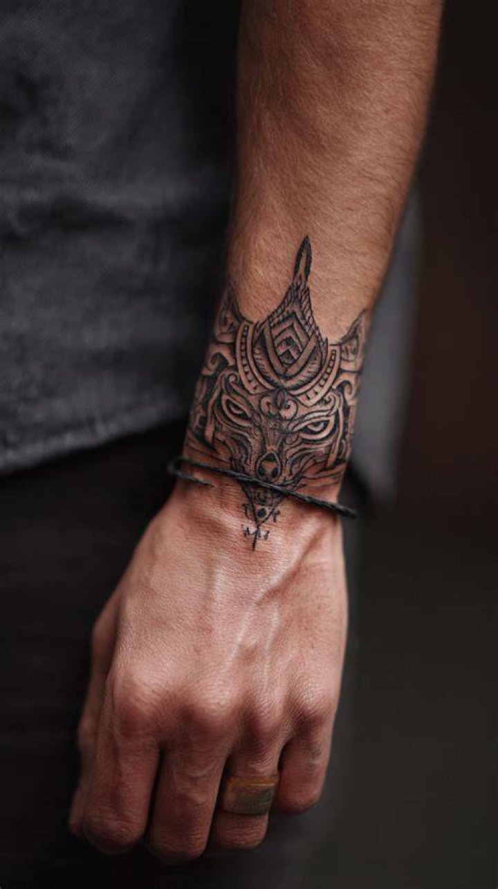 Men Wrist Tattoo