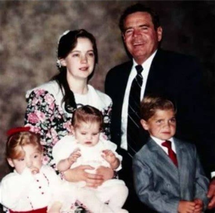 Merril Jessop with his children by his first wife Marie Cooke