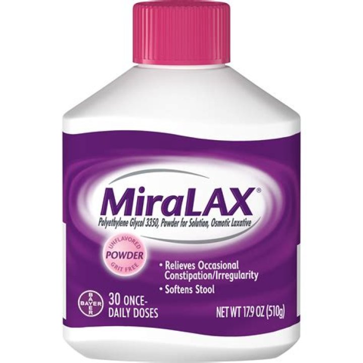 MiraLAX Laxative Powder for Gentle Constipation Relief, Stool Softener