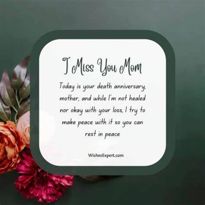 Mom Anniversary Death Quotes