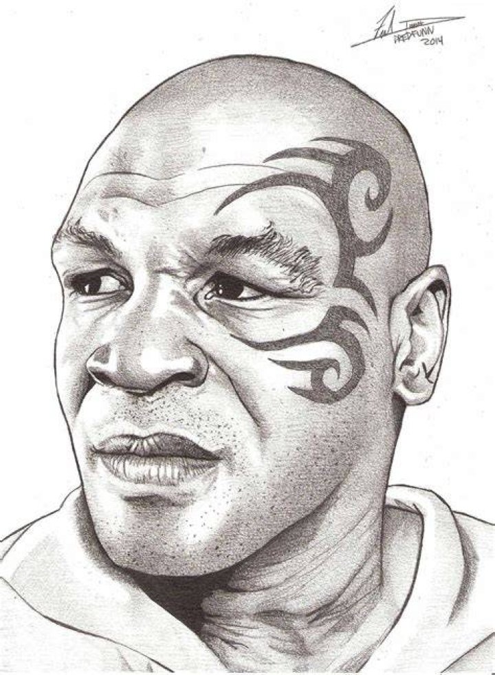 My drawing of Mike Tyson, drawn in charcoal and graphite, 19&rdquo;x24&rdquo;, 2021