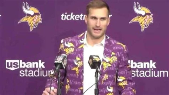 My wife dresses me, Kirk Cousins credits his wife for wearing BIZARRE Vikings blazer after pul ·
