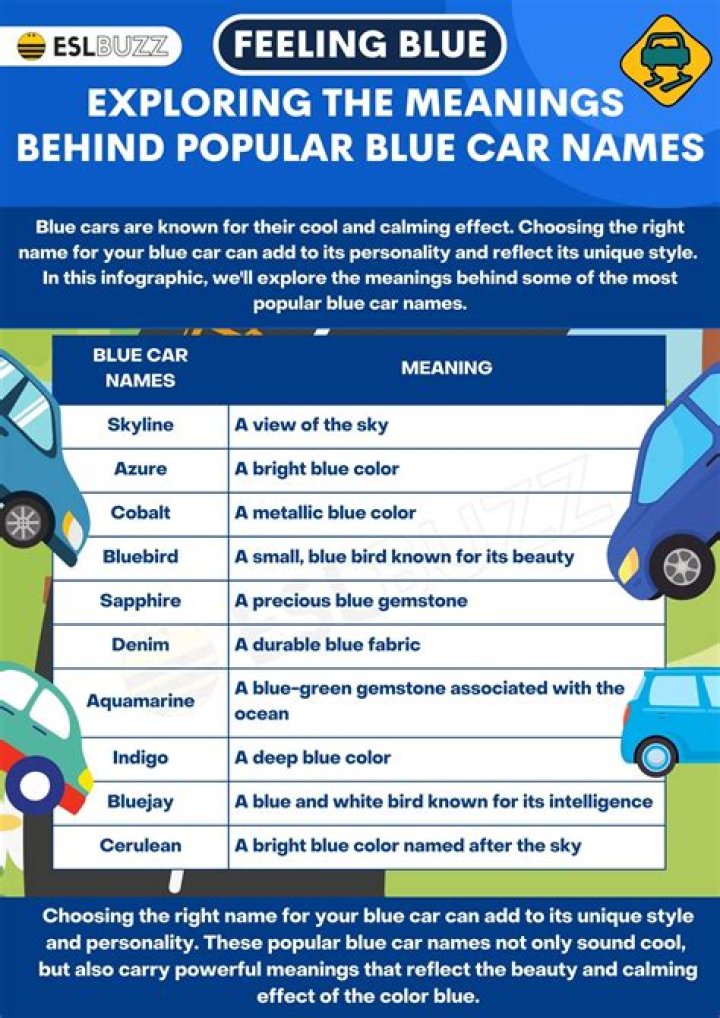 Name For A Blue Car