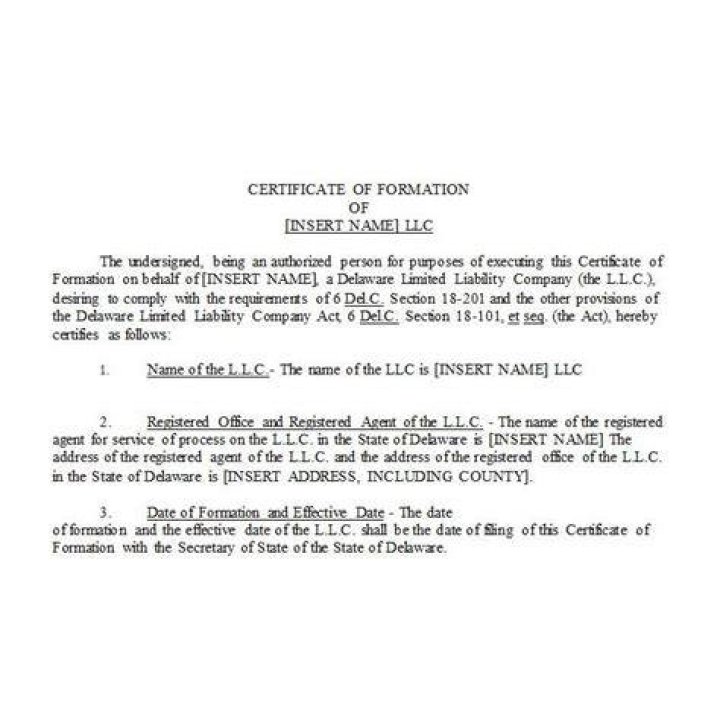 Nebraska Certificate of Formation LLC Bible