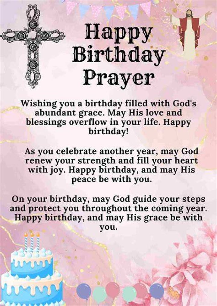 Prayer For Birthday Blessing