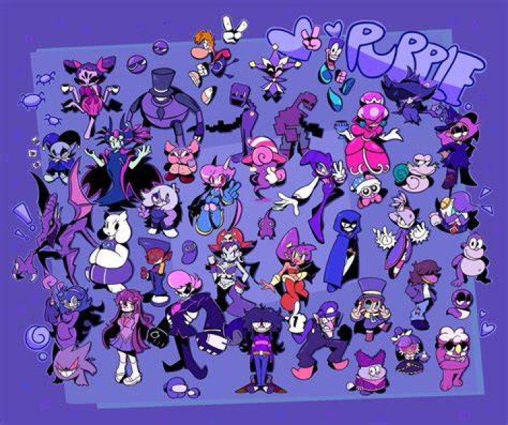 Purple Character Cartoon