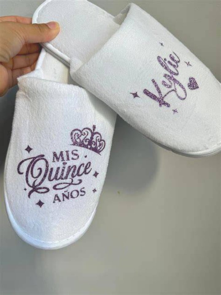 Quincea&ntilde;era Slippers, Mis Quince A&ntilde;os Slipper,quincea&ntilde;era Favors Etsy