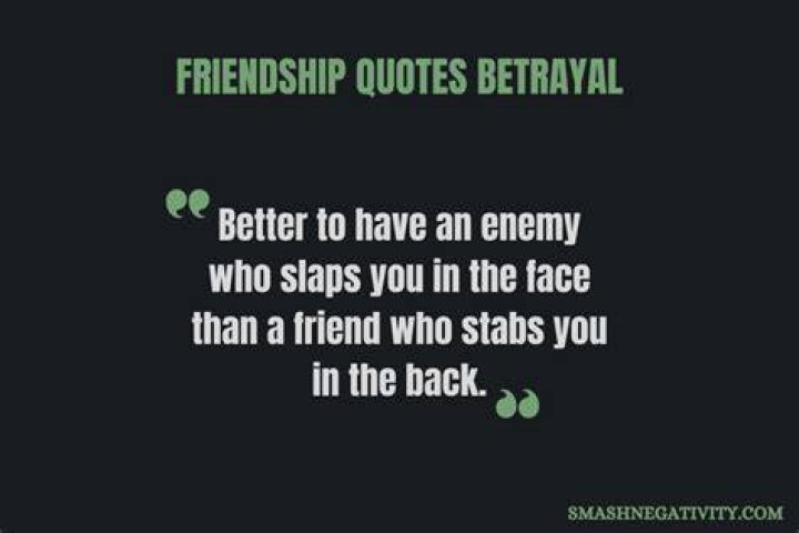 Quotes On Friendship Betrayal
