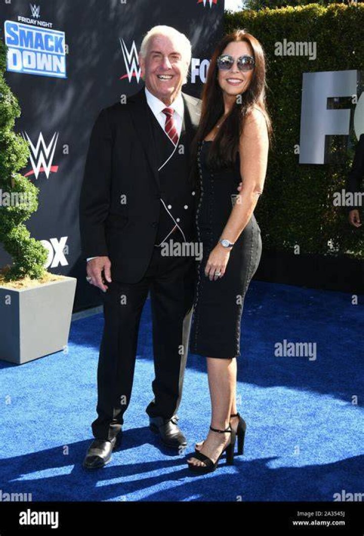 Ric Flair, 69, and Wendy Barlow, 58, wedding PICTURED The couple