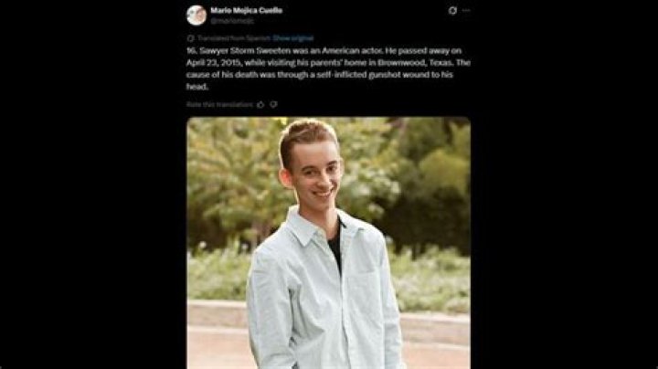 Sawyer Sweeten Death Scene April 2023
