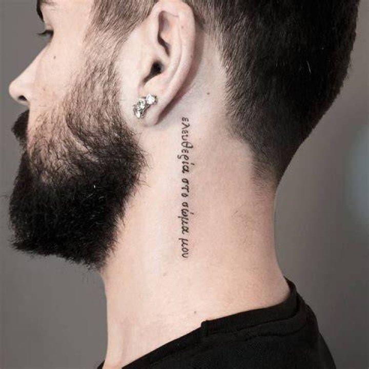 Side Neck Tattoos For Men Simple Best Tattoo Ideas