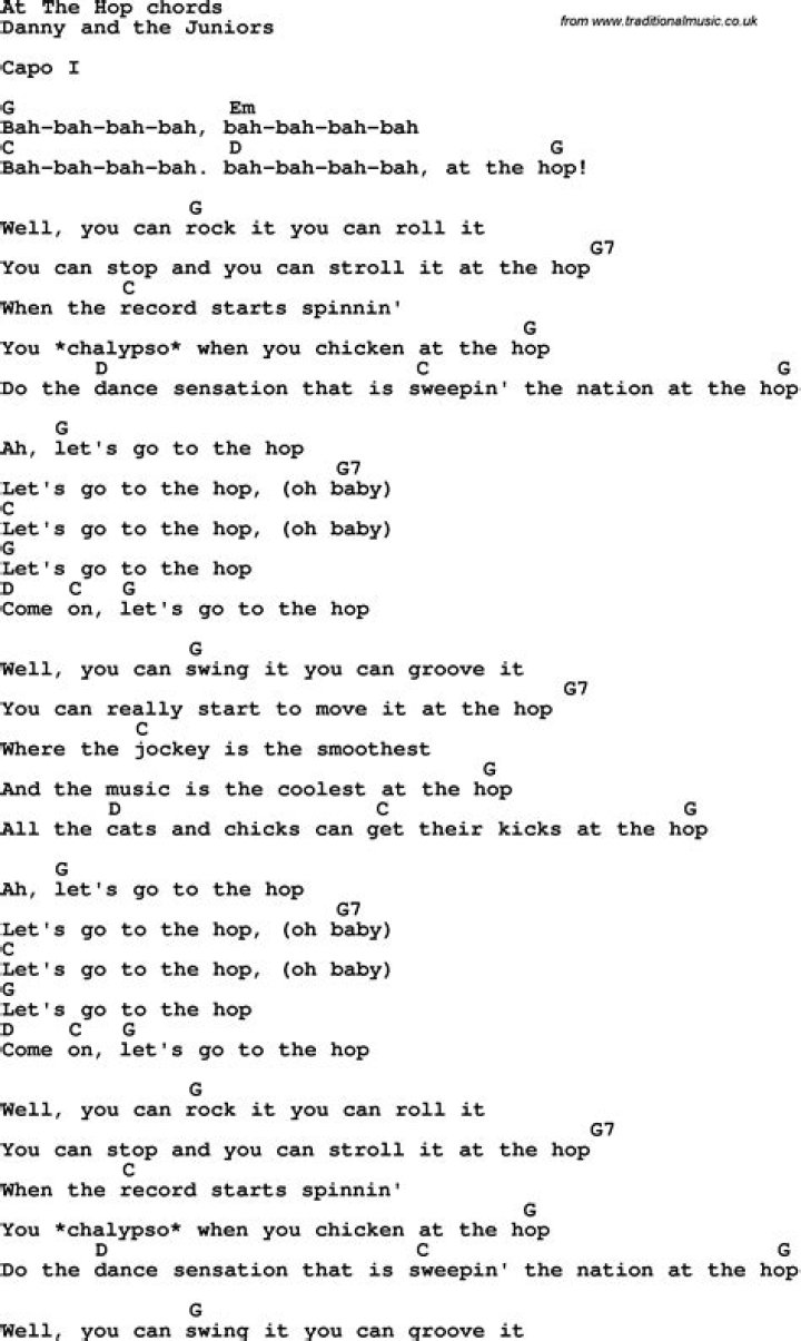 Song lyrics with guitar chords for Down Under