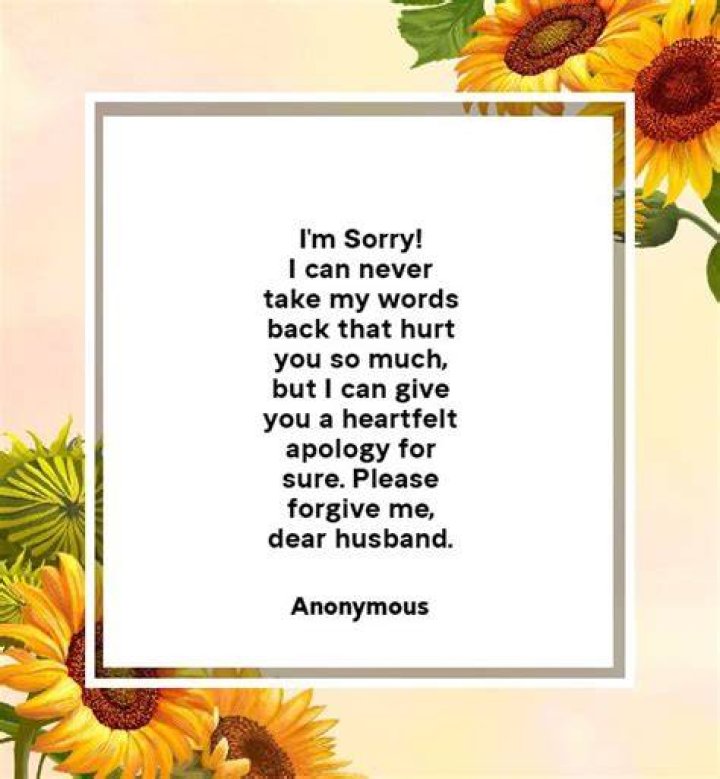 Sorry Msg For Husband