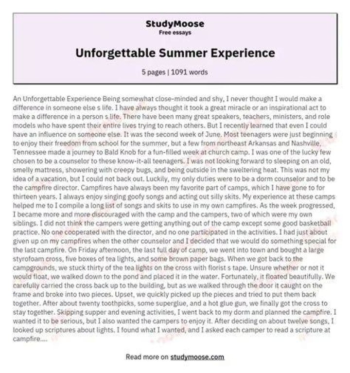 Summer Duncan: An Unforgettable Vacation Experience