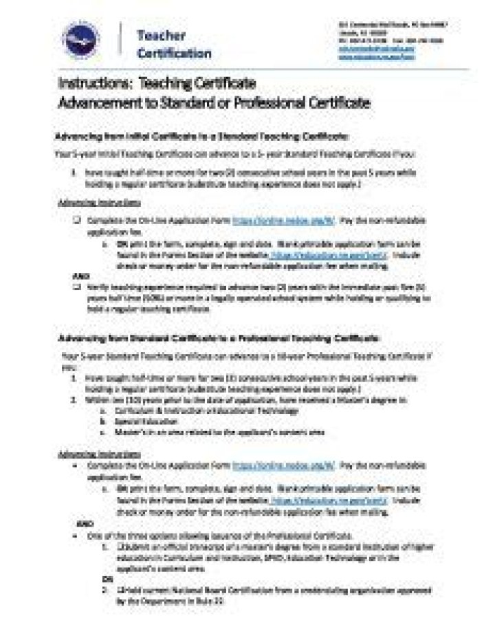 Teaching Certificate Nebraska GSA