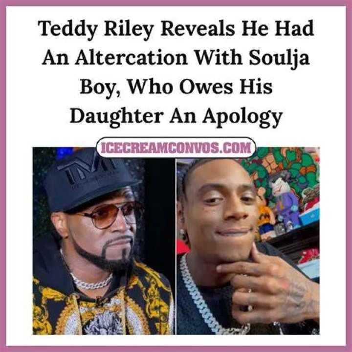 Teddy Riley Urges Soulja Boy to Apologize to Daughter Nia Over Past