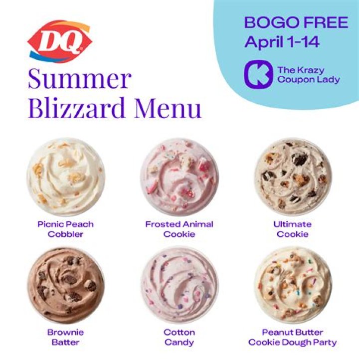 The Dairy Queen Summer Menu for 2021 Features SIX Blizzards