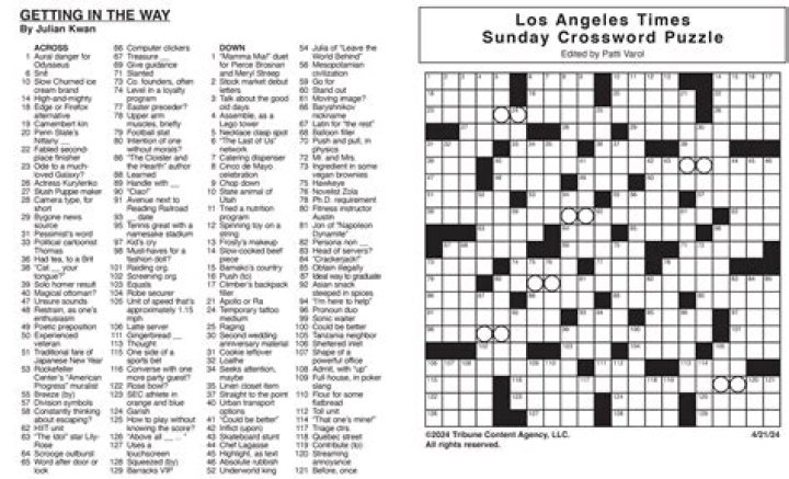 Time To Solve: Look At The Time Crossword