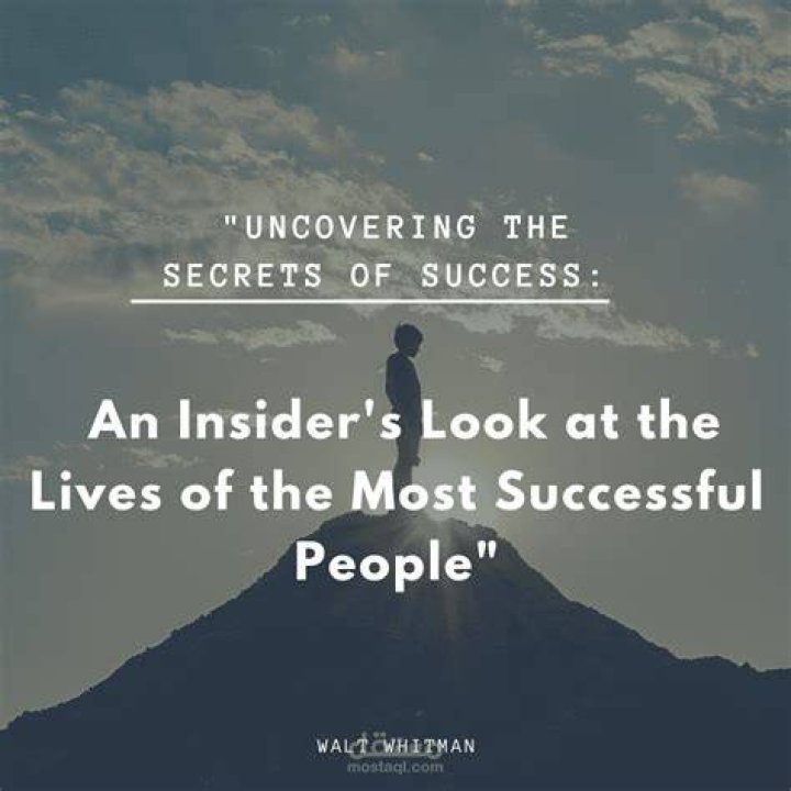 Uncovering The Secrets To Their Success