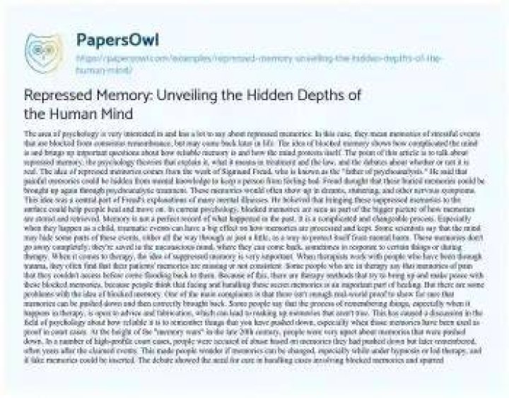 Unveiling The Depths Of Identity, Memory, And Human Existence