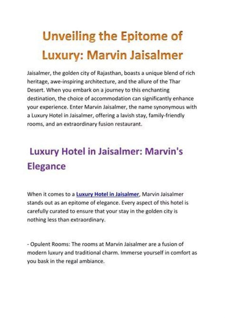 Unveiling The Epitome Of Luxury And Tradition