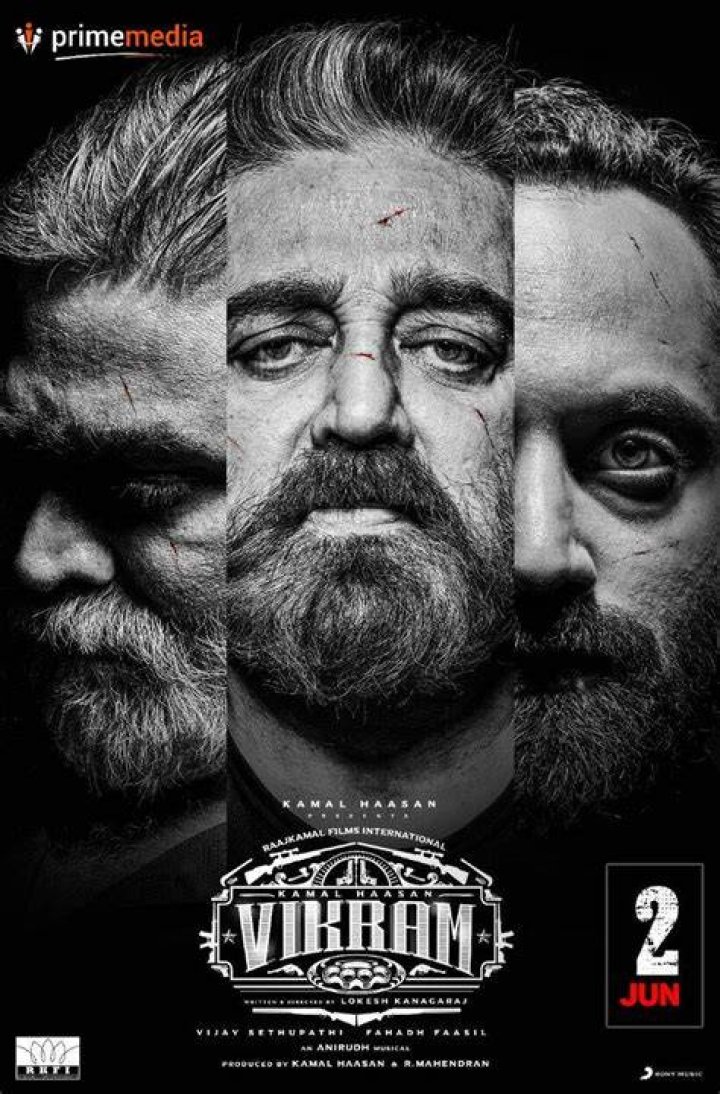 Vikram' First Look Poster Features Kamal Haasan With Fahadh Faasil