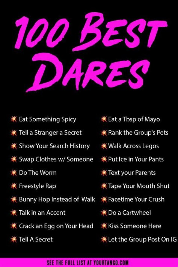 What Are Some Good Dares Over Text