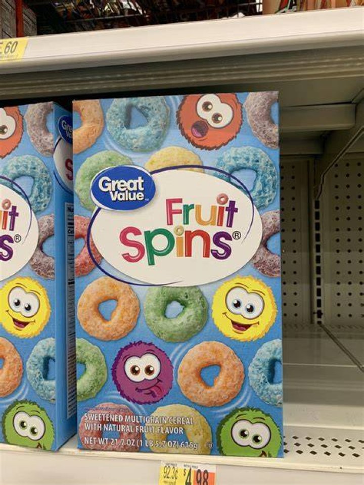 What is the off brand of Fruit Loops? ·