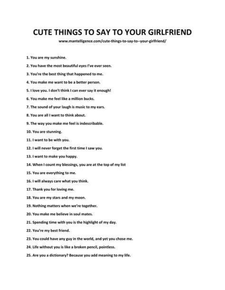 Words To Tell Your Girlfriend To Make Her Feel Loved Quotes For Gf To