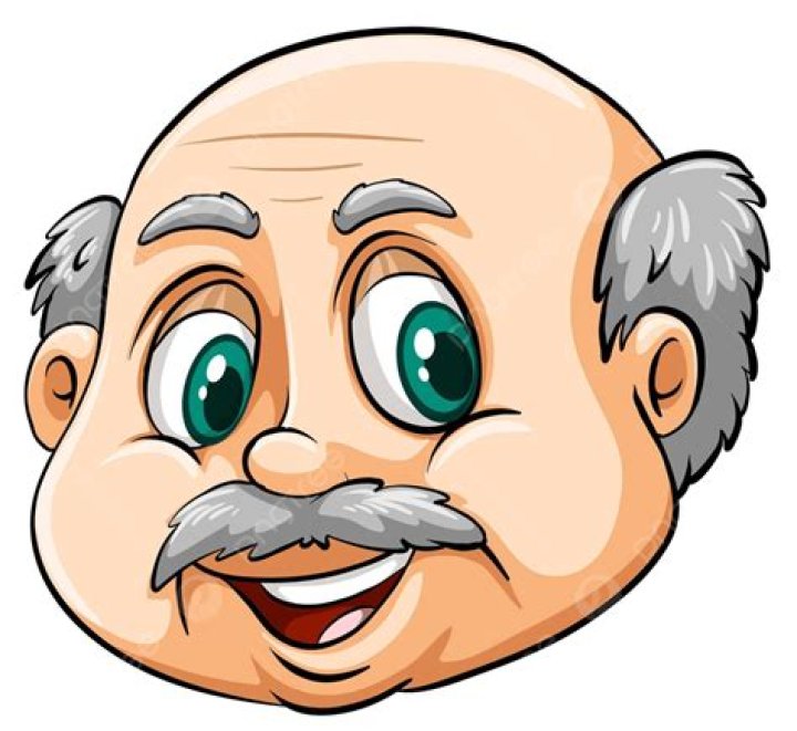 رجل أصلع ابتسامة معزولة العاطفة المتجه, ابتسامة, معزول, المشاعر PNG
